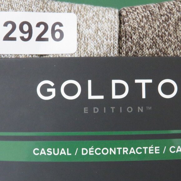 Gold Toe*Men's Crew Reinforced Toe Moisture Wicking Socks x 6 Pair~Shoe 6"-12.5" - Picture 7 of 8